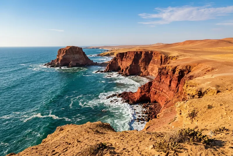 Paracas National Reserve coastal cliffs and Pacific ocean — Tour 1