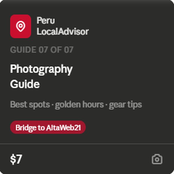 Peru Photography Guide — Guide 07 of 07