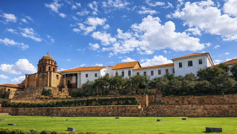 Qorikancha Inca temple and Santo Domingo convent in Cusco Peru