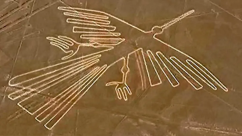 Nazca Lines aerial view Peru