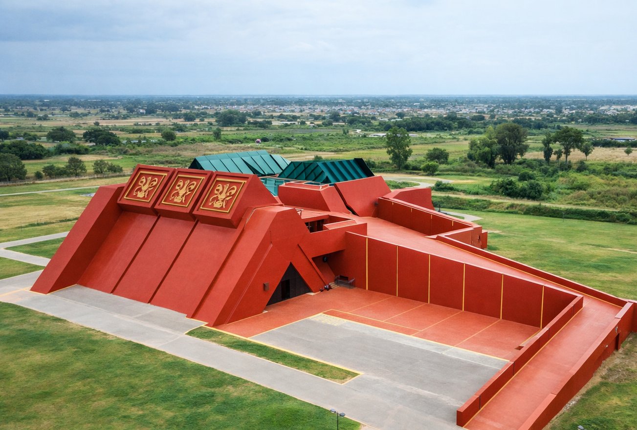 Tumbas Reales de Sipán museum pyramid shaped building